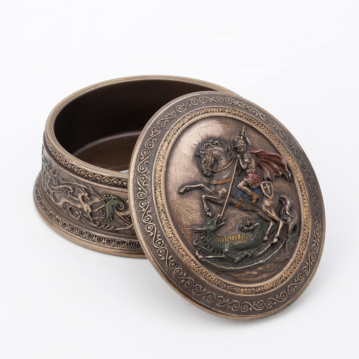 Veronese Design Storage Box, 2 1/2 Inch Tall, Bronze