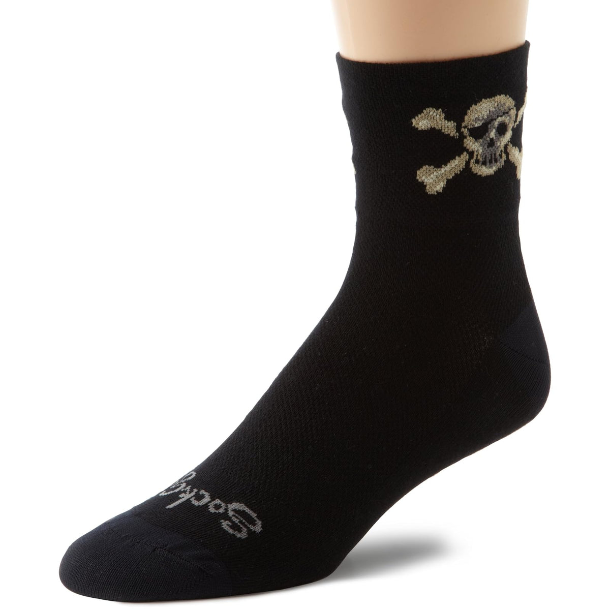 SockGuy Socks, S/M 5-9 (Men's) and 6-10 (Women's), Black