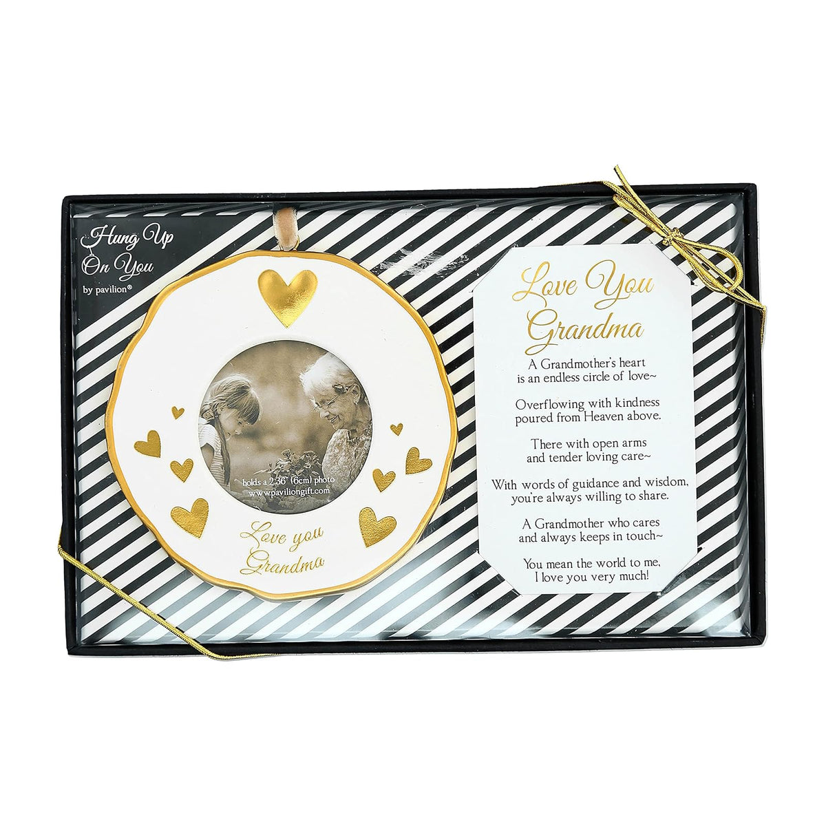 Pavilion Gift Company Hanging Ornament, 4" Ornament 2.36" Photo Holder & Keepsak