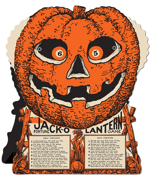 Beistle Jack-O-Lantern Fortune Wheel Game, 9-Inch by 7-1/2-Inch