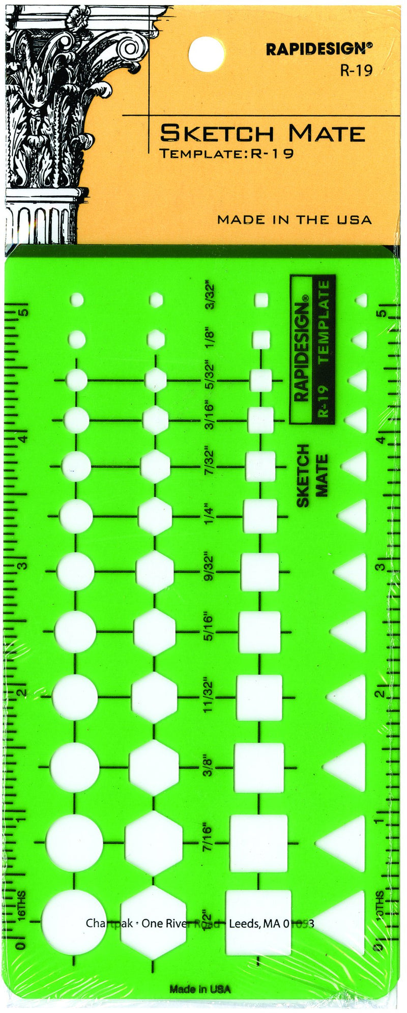 Rapidesign Sketch Mate Template, 1 Each (R19)