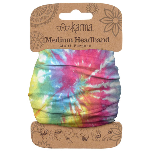 Karma Gifts Half Headband, Multi Color Tie Dye