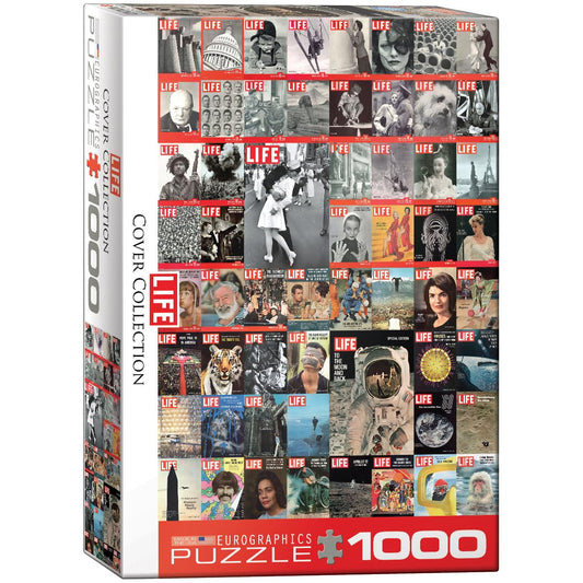 EuroGraphics The Life Cover Collection (1000 Piece) Puzzle (6000-0819) , Black