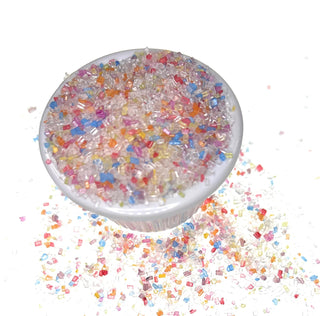 Ultimate Baker Snowy River Pride Mix Cocktail Sugar - Kosher Rainbow Cocktail Rimmer and Coffee Rimmer (4 Ounce Bag)
