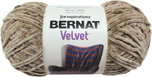 Spinrite Yarns (CA) Bernat Velvet Yarn, 10.5 oz, 1 Ball, Mushroom