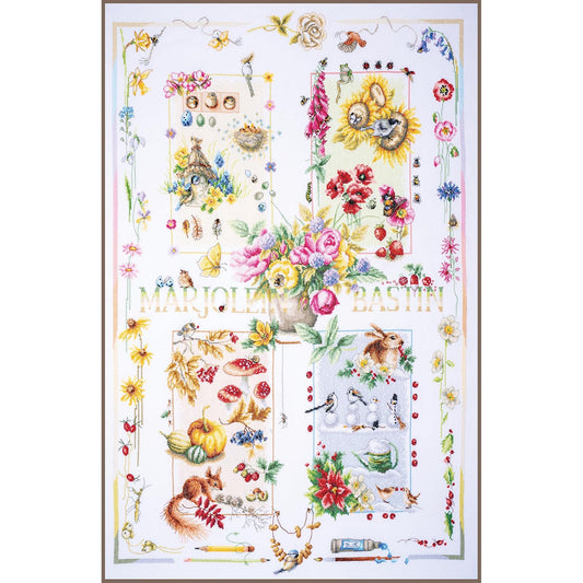 Vervaco Lanarte Counted Cross Stitch 4 Seasons, Multicoloured