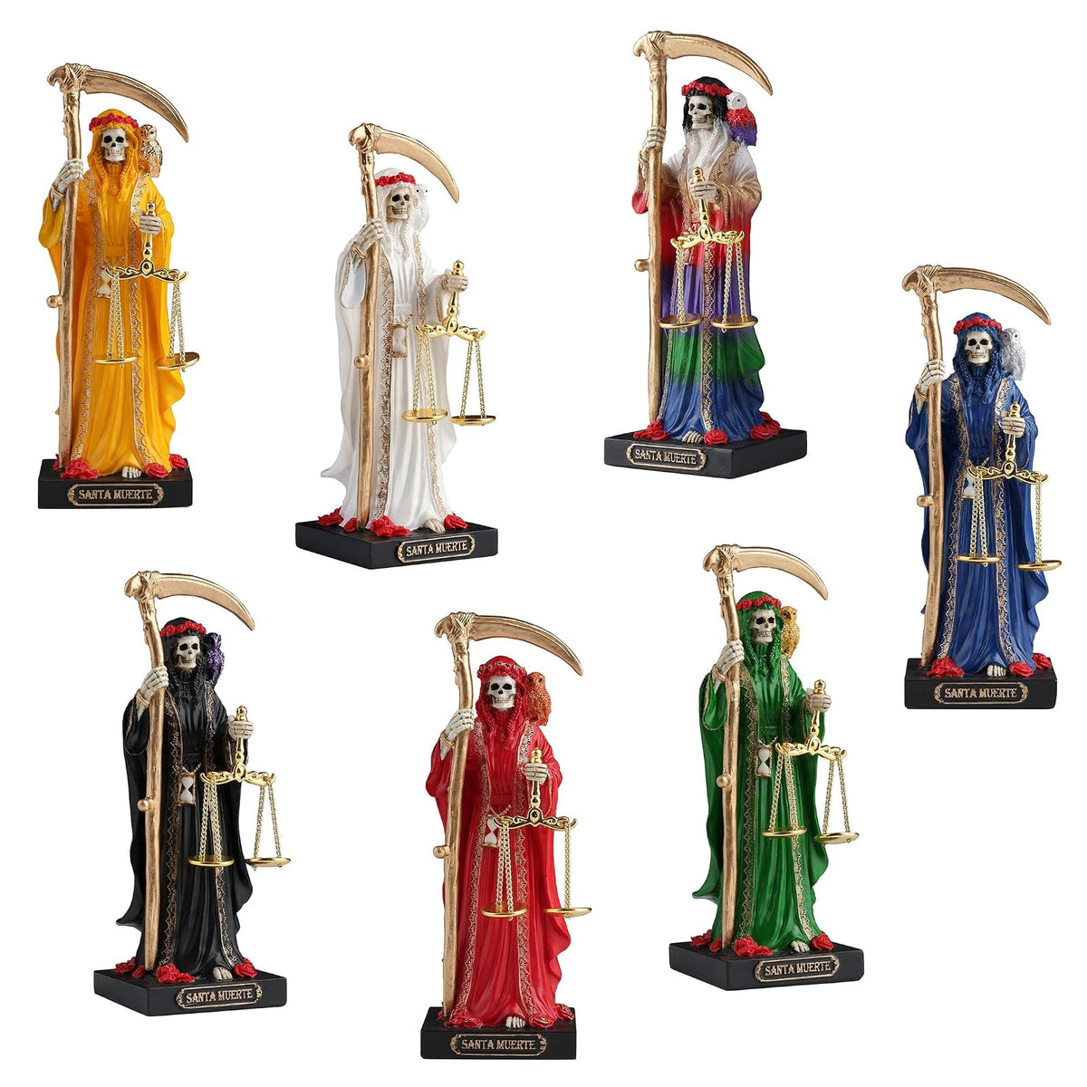 Veronese Design Figurine, H: 4 1/4", Painted Bronze