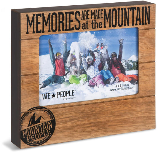 Pavilion Gift Company 67068 Memories are Made at The Mountain Photo Frame 7-1/2 x 6-3/4