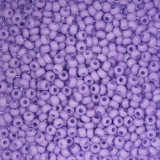 John Bead Craft Bead, 8/0 (3mm), Dyed Chalk Purple SOLGEL