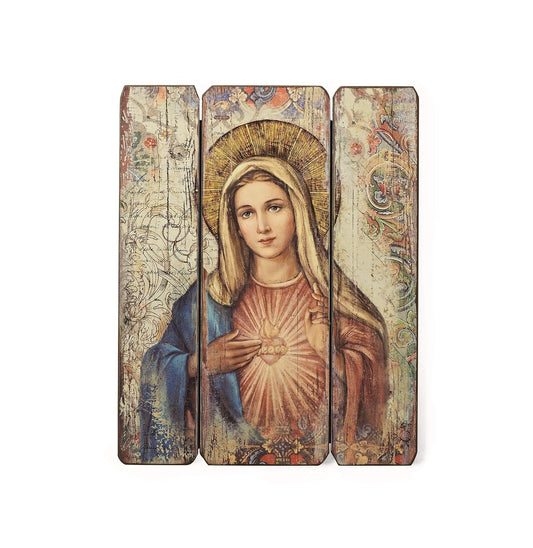 Roman 15"H IMMACULATE HEART PANEL