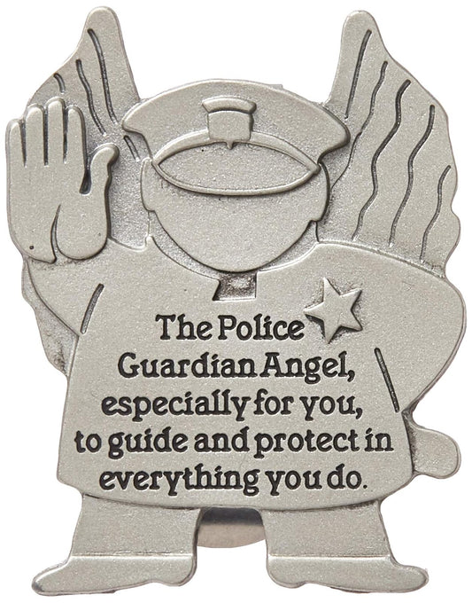 Cathedral Art KVC618 Angels at Work and Play Visor Clip, Policeman, 2-1/4-Inch