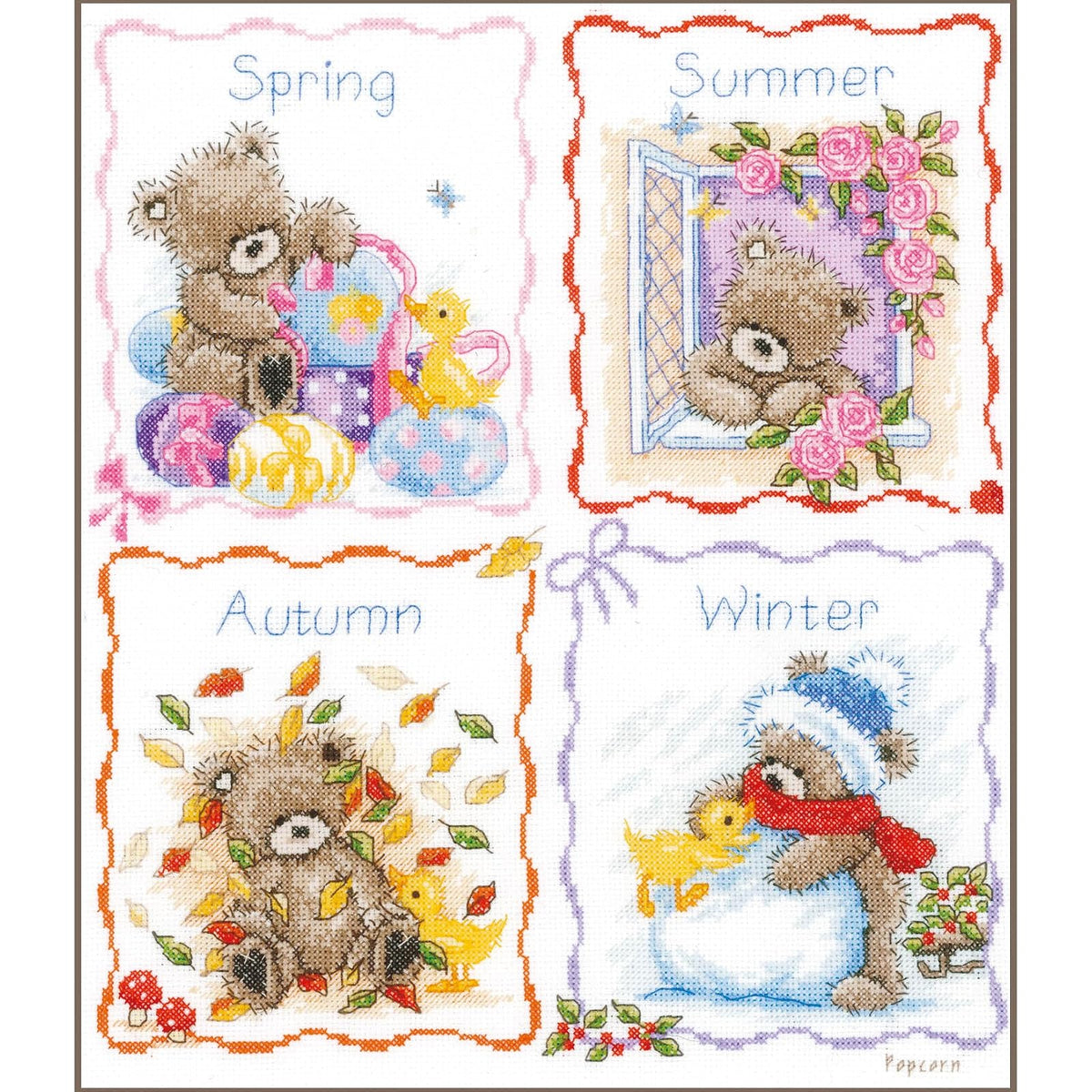 Vervaco Art Craft Kit, By the yard, Multicolor