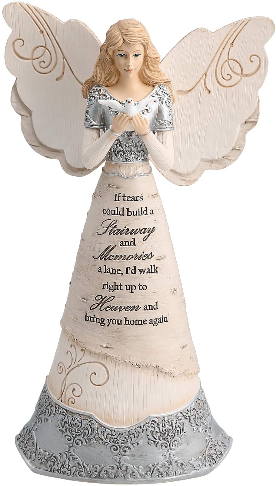 Elements Sympathy Angel Figurine by Pavilion, 8-Inch, If Tears Could Build a Stairway and Memories a Lane
