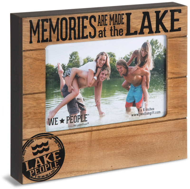 Pavilion Gift Company 67065 Memories are Made at The Lake Photo Frame, 7-1/2 x 6-3/4"