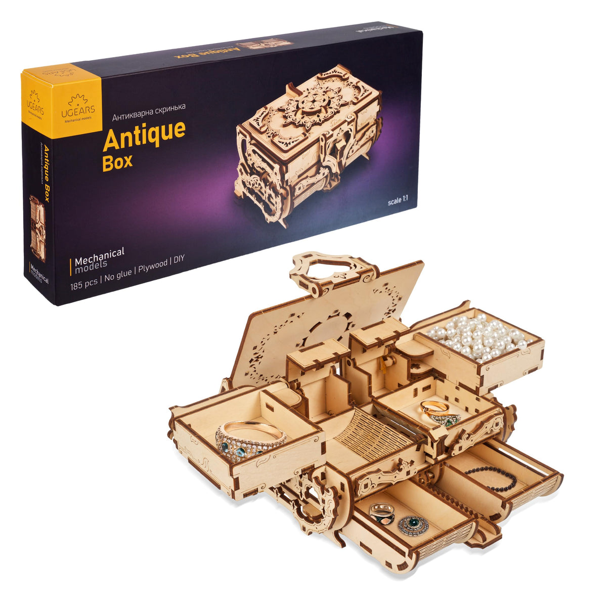 Ugears Puzzles, 6.9 x 5.5 x 3.9 inches