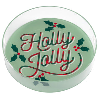 Karma Tray, 9", Holly Jolly