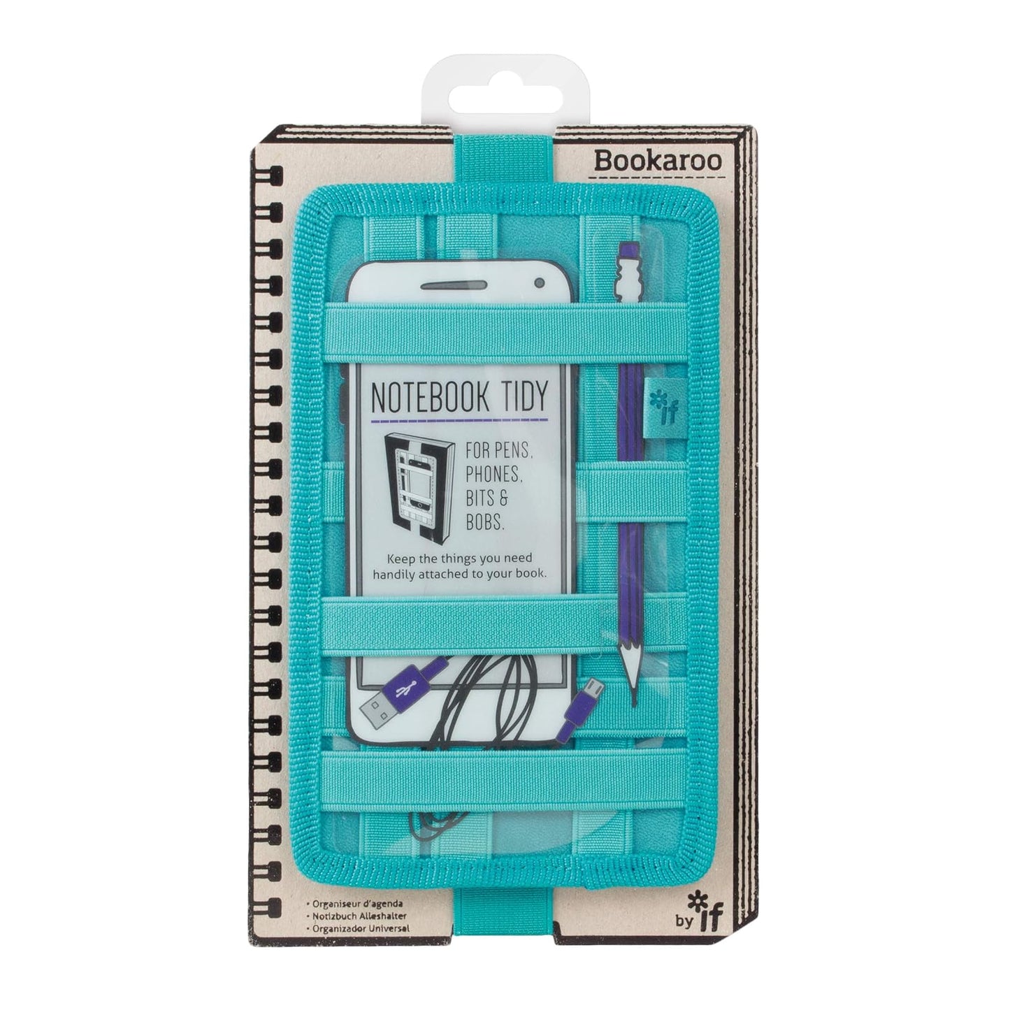 IF Bookaroo Notebook Tidy-Turquoise