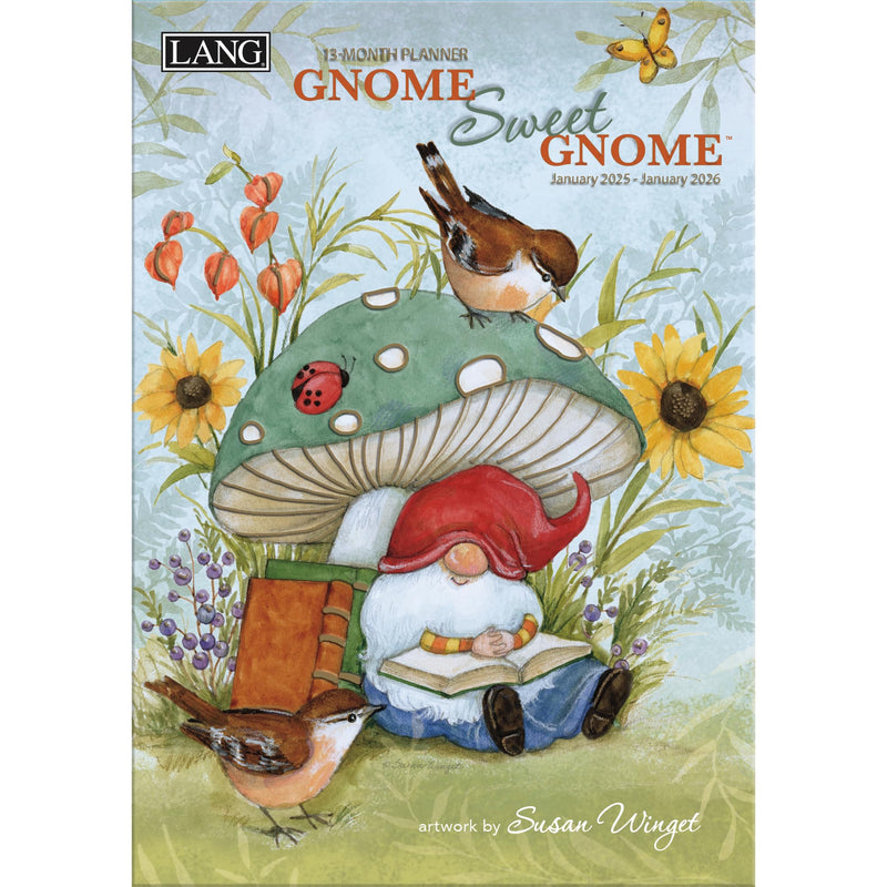 LANG Gnome Sweet Gnome 2025 Monthly Planner (25991012126)