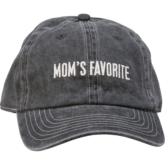 Primitives by Kathy 112916 Mom's Favorite Baseball Cap Black