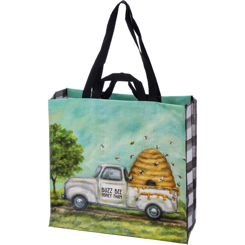 Primitives by Kathy Buzz Bee Honey Farm Market Tote Bag