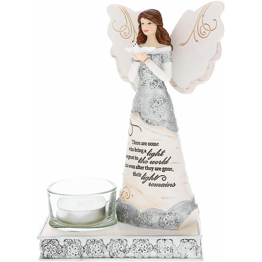 Pavilion Gift Company Figurine, 6.75", Beige, Silver