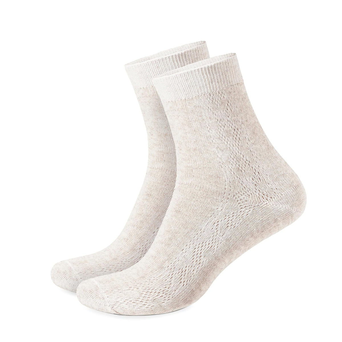 FlaxSox Socks, 7-9, Grey, Undyed