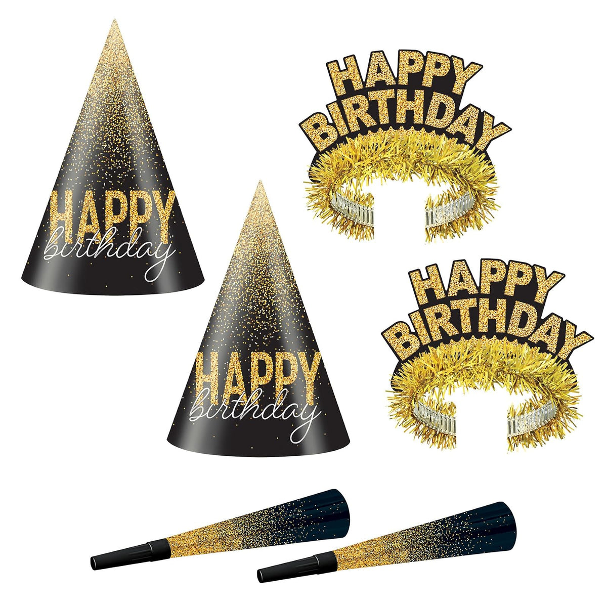 Beistle Costume Headwear, One Size, Black/Gold