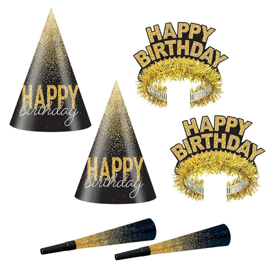 Beistle Costume Headwear, One Size, Black/Gold