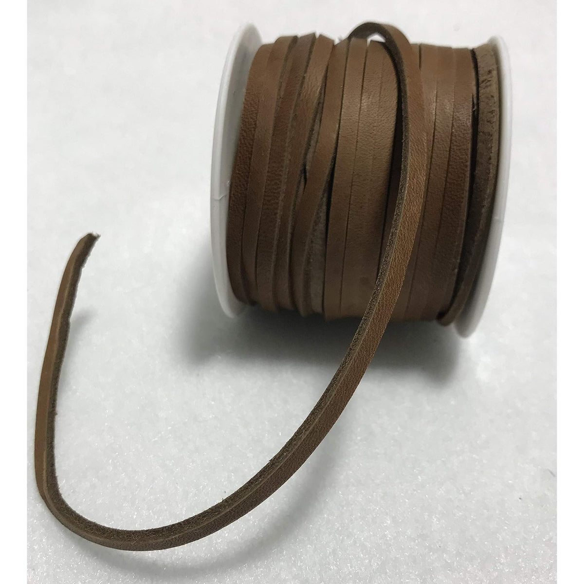 Realeather Thread Cord, 1/8", Toffee Brown