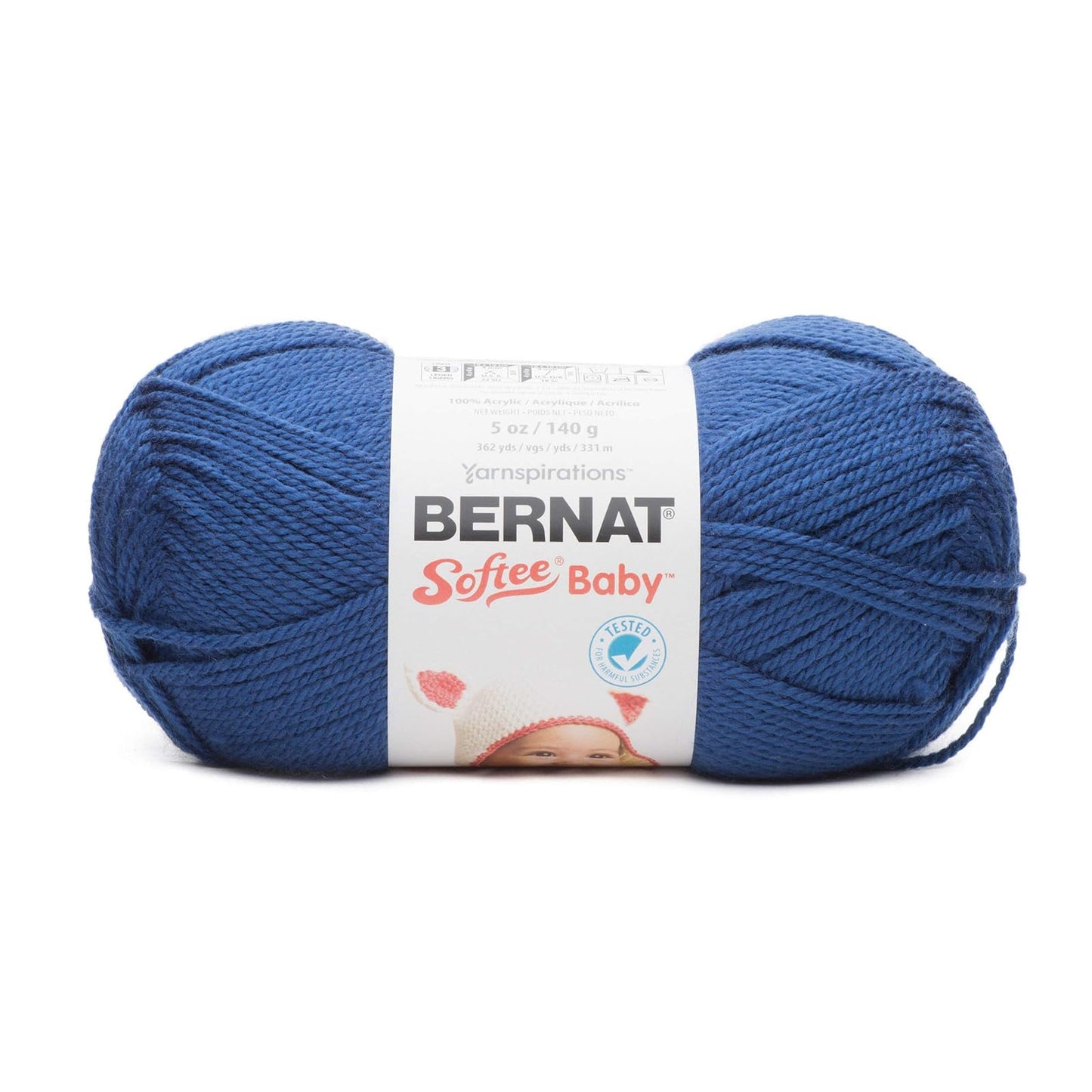 Spinrite Yarns (CA) Bernat Softee Baby Yarn, 5 oz, Gauge 3 Light, Navy