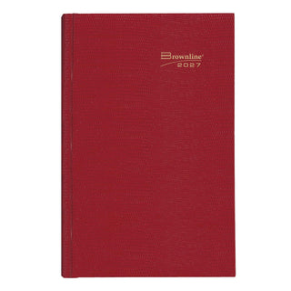 Brownline Planner, 10" x 7.875", Bright Red