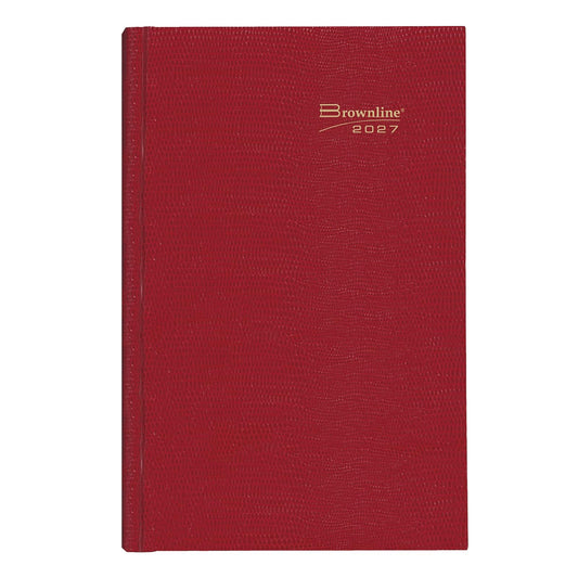 Brownline Planner, 10" x 7.875", Bright Red