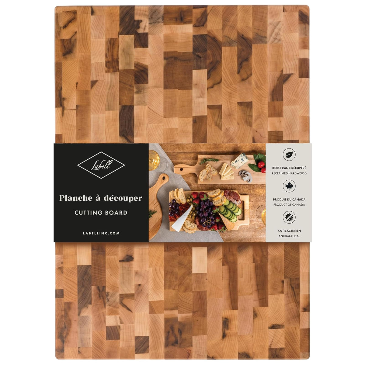 LABELL Cutting Board, 13.8"L x 1.5"W, Maple