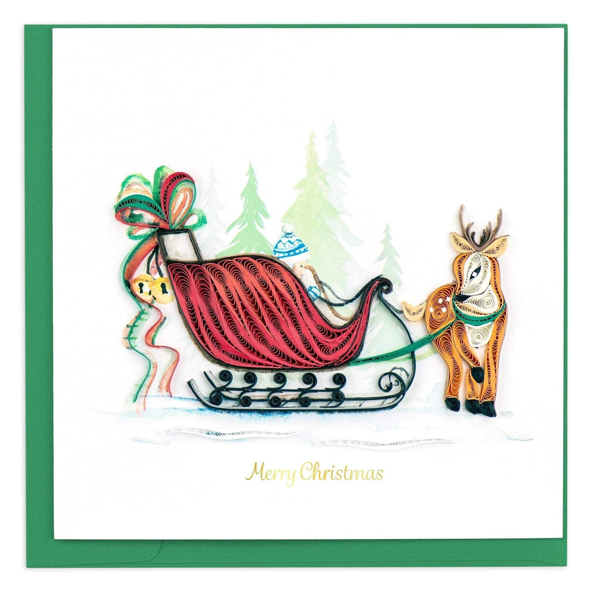 Quilling Card Greeting Card, Multi, Modern