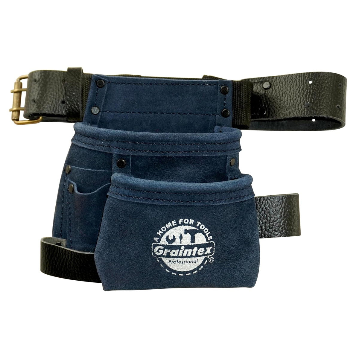 Graintex Tool Belt, 18"-32", Navy Blue