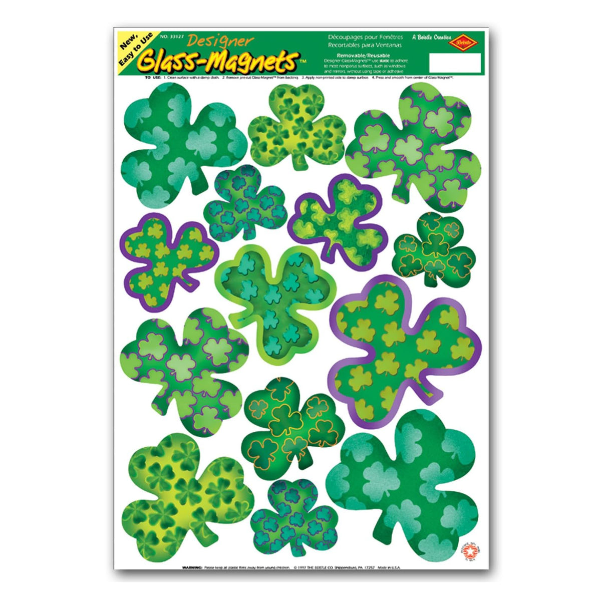 Beistle Sticker Decal, Pkg of 1, Multicolor