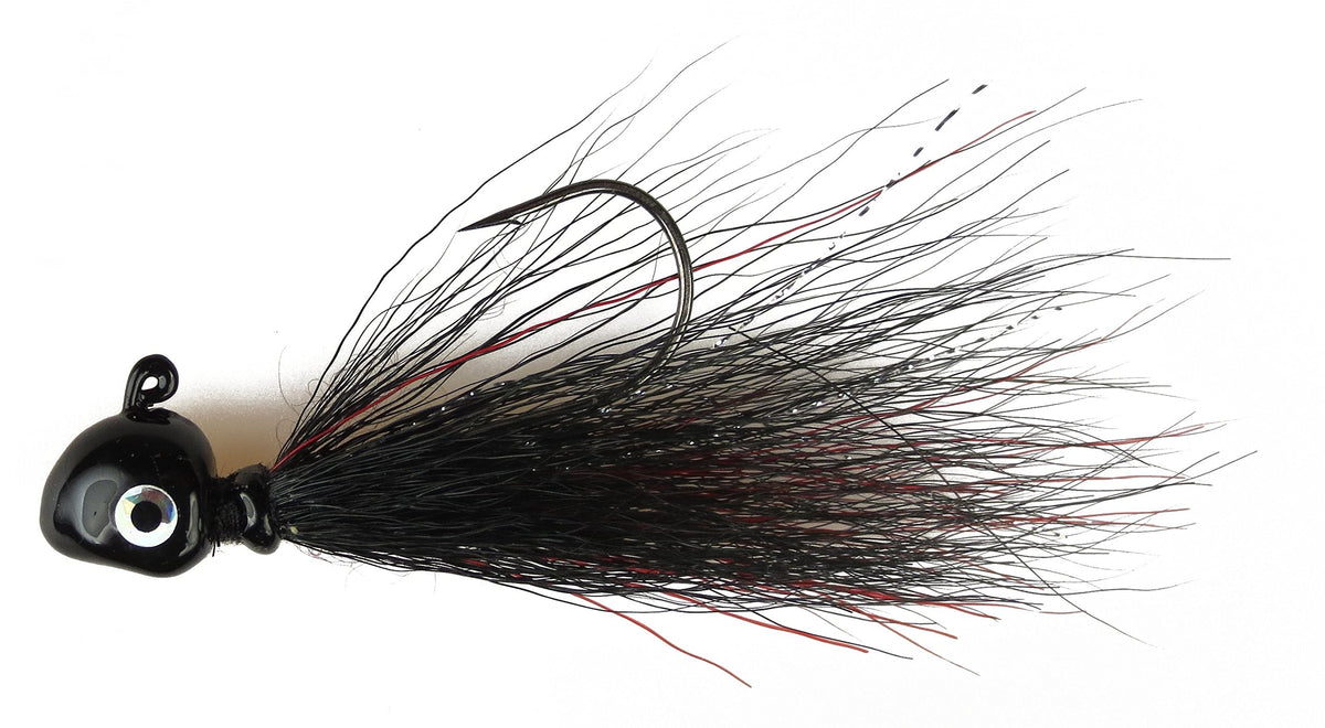 Flexi Jig Fishing Hook, Black/Red, Jig