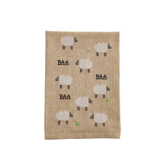 Mud Pie Towel, 14" x 21", Sheep