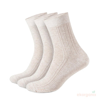 Ekorganix Socks, Light Grey, Modern