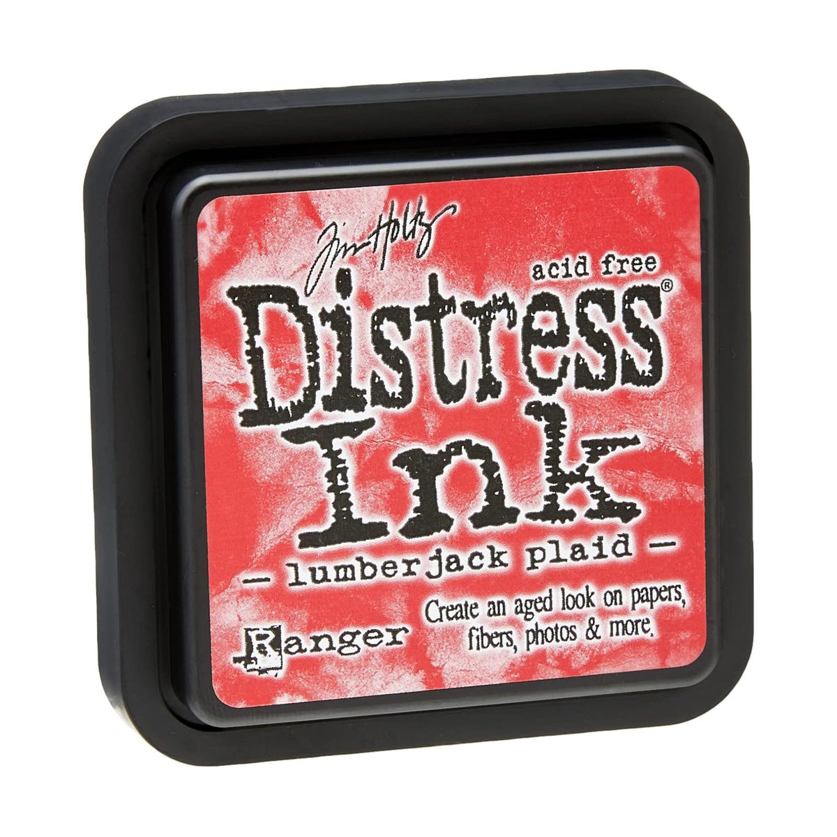 Ranger Liquid Ink, 3 x 3 inch pad, Lumberjack Plaid