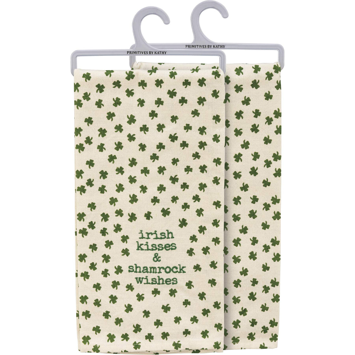 Primitives By Kathy Towel, 20 inches x 26 inches, White/Green
