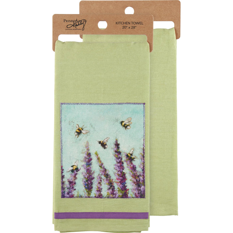 Primitives by Kathy Kitchen Towel - Lavender