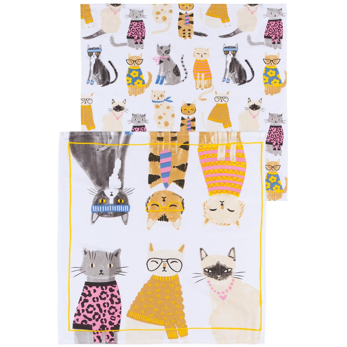 Danica Jubilee Towel, W25 x L25in, Feline Fine
