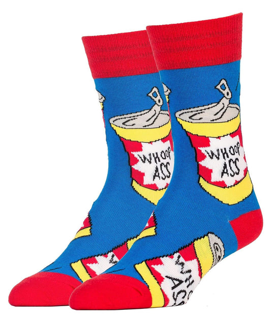 Oooh Yeah Socks Men's Cotton Crew Sock (Whoop Ass)