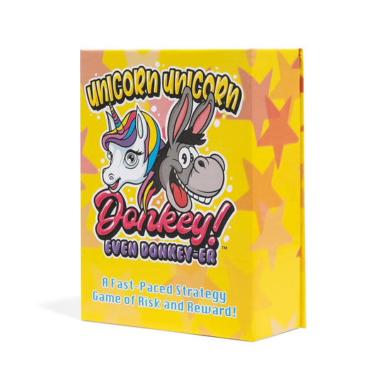 PBN'J Games Unicorn Unicorn Donkey! Even Donkey-er - Fun Card Game for Kids & Families. Outsmart Your Opponents and Keep Those Dorkey Donkeys Away! 2022 Creative Child *Game of The Year*