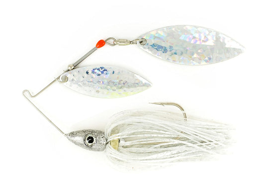 Nichols Lures SG1520-12 Pulsator Shattered Glass Spinnerbait, 1/2oz, Silver Flash