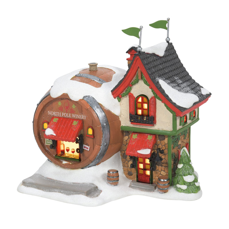 *Department 56 North Pole Series North Pole Winery, Lighted Building, 5.6 Inch, Multicolor