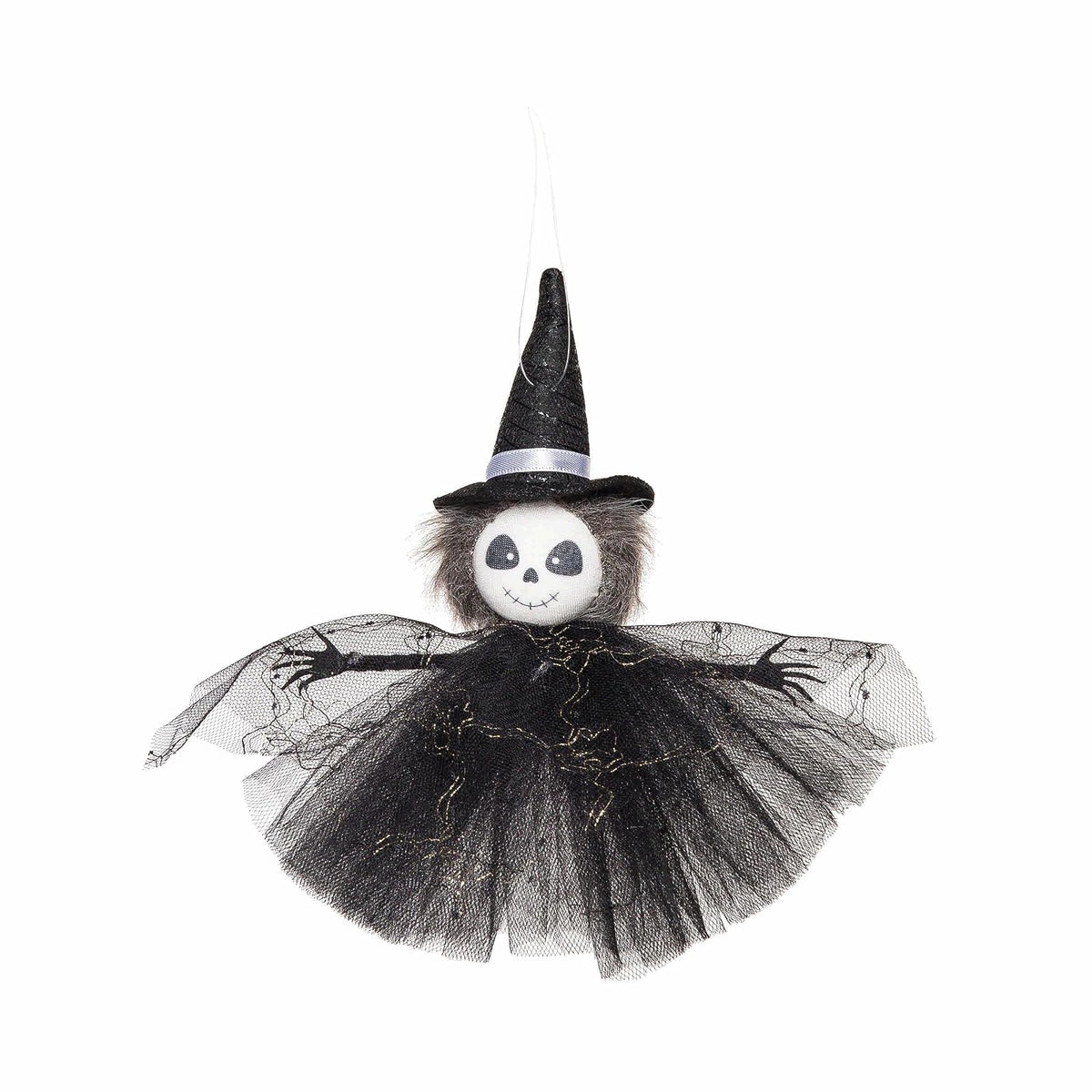 GALLERIE II Hanging Ornament, 8"H x 1.5"L(Depth) x 8"W, Black