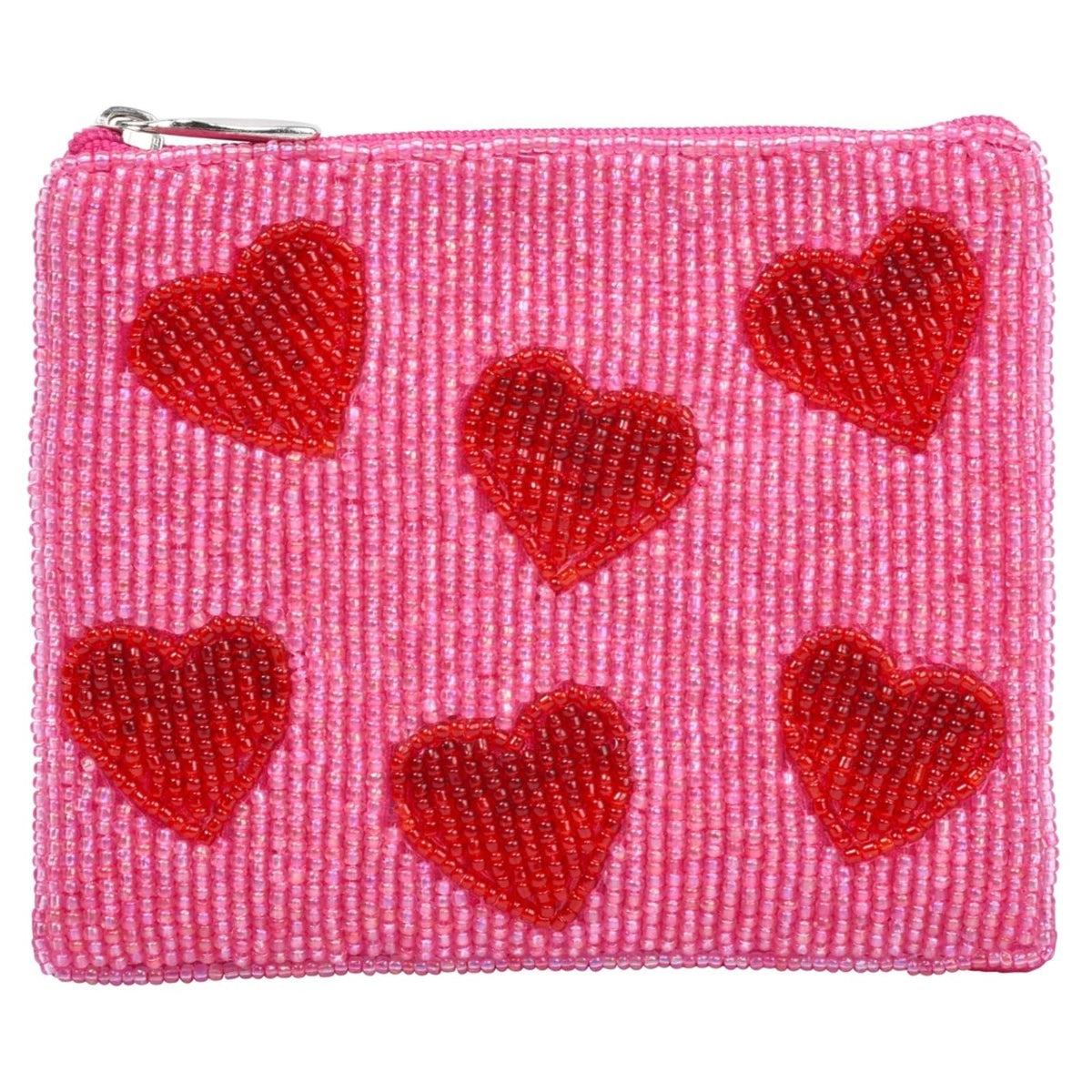 Bamboo Trading Coin Purse Pouch, Pink and Red, Pouch