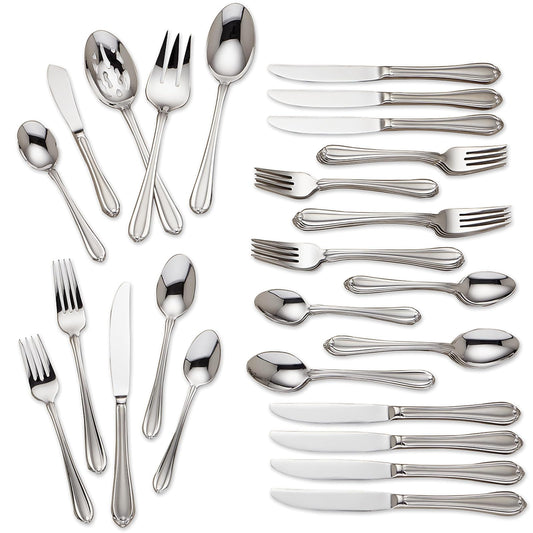 Gorham Frosted Melon Bud 45-Piece Flatware Set, 7.70 LB